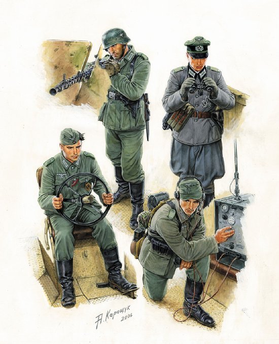 Zvezda 3585 German halftrack crew 1/35