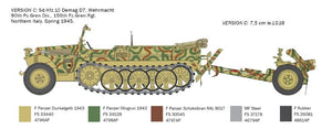 Italeri 6595 Sd. Kfz. 10 Demag D7 with 7,5 cm leIG 18 and crew 1/35 – imagen 4