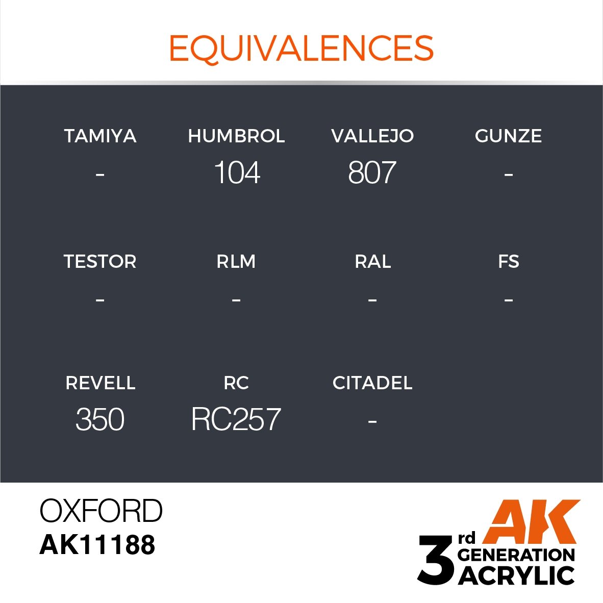 AK Interactive AK11188 OXFORD – STANDARD 17ml – imagen 3