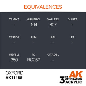 AK Interactive AK11188 OXFORD – STANDARD 17ml – imagen 3