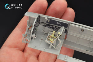 Intérieur imprimé en 3D et coloré sur papier décalcomanie Quinta Studio QD32063 Bf 110C/D (pour maquette Dragon) 1/32  – image 9