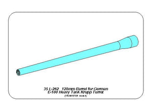 Aber 35L-262 Lufa 128mm do niemieckiego czołgu E-100 z wieżą Krupp 1/35 – Bild 8