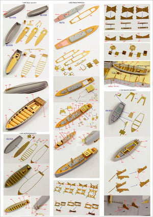 Pontos 23007F1 HMS RODNEY 1942 Detail Up Set 1/200 – imagen 16