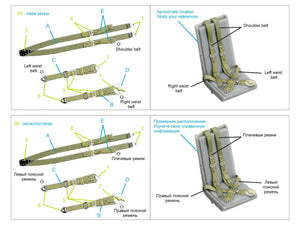 Quinta Studio QR+32047 British Fighter Seatbelts (late WWII, post-war) (with metal buckles) (All kits) 1/32 – Bild 8