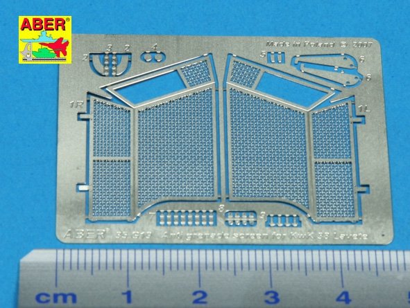 Aber 35G19 Anti grenade screen for KwK 38 Lavete 1/35 – imagen 3