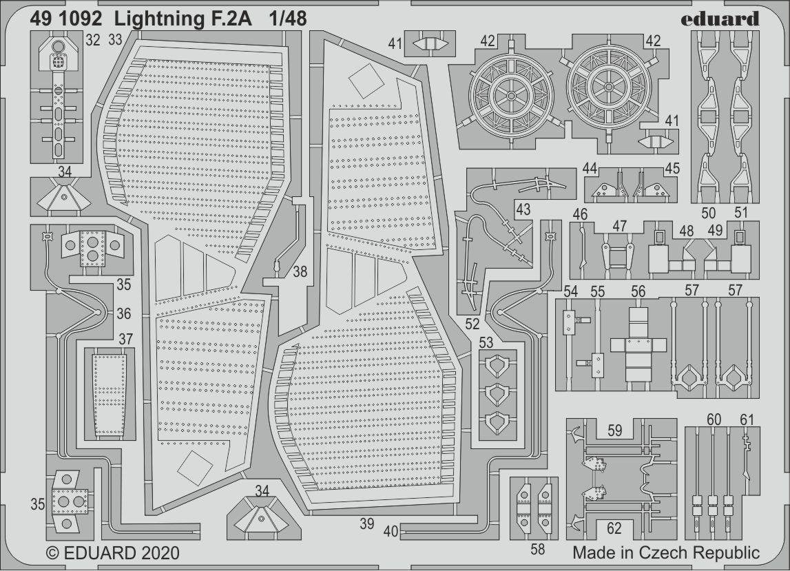 Eduard 491092 Lightning F.2A 1/48 AIRFIX – imagen 2