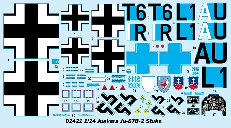 Trumpeter 02421 Junkers Ju-87B-2 Stuka 1/24 – imagen 5