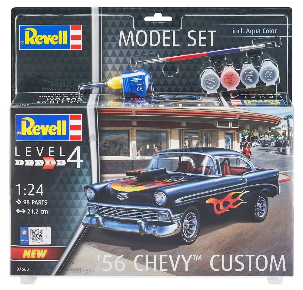 Revell 67663 Chevy Customs &amp;#39;56 - zestaw modelarski 1/24