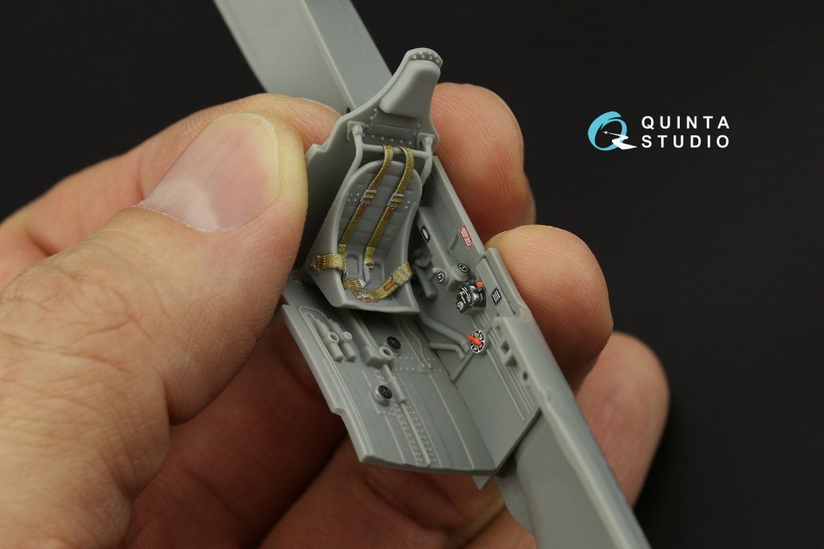 Quinta Studio QD48317 P-40E/K 3D-Printed &amp;amp; coloured Interior on decal paper (Hasegawa) 1/48 – Bild 8