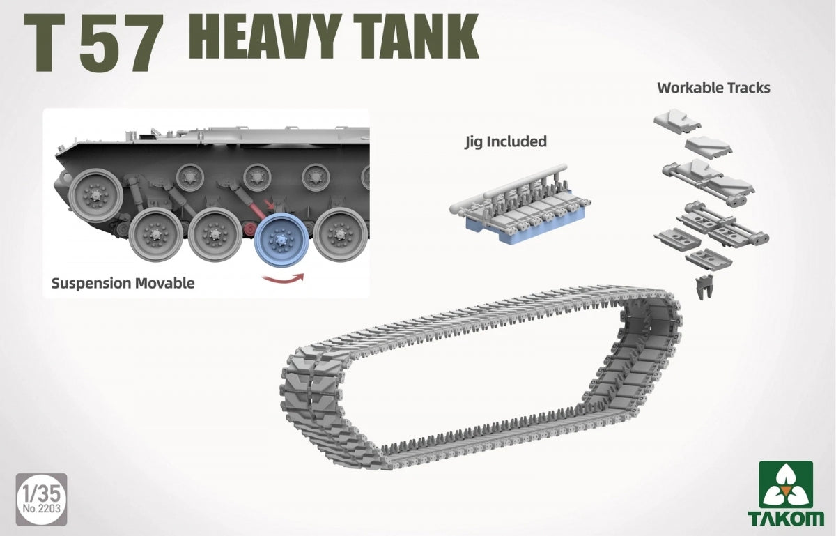 Takom 2203 T57 Heavy Tank 1/35 – imagen 5