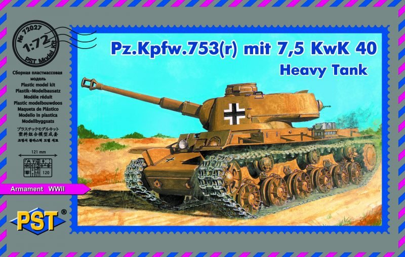 PST 72027 Pz.Kpfw. 753(r) Char lourd 1/72 