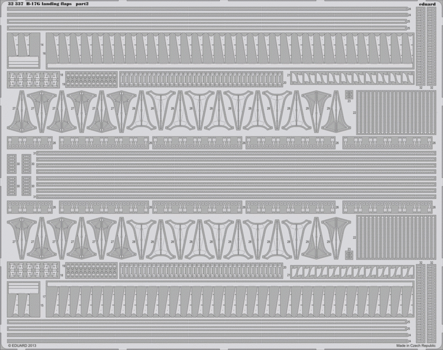 Volets d&amp;#39;atterrissage Eduard 32337 B-17G 1/32 HK Models – image 2