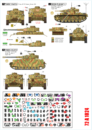 Star Decals 72-A1024 German tanks in Italy # 4. PzKpfw III and IV. 1/72 – imagen 2