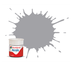 Humbrol AB0040 40 Peinture acrylique brillante gris pâle 14 ml