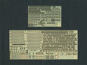 Aoshima 01031 U.S. Aircraft Carrier WASP Photo Etched Parts Set 1/700 – imagen 2