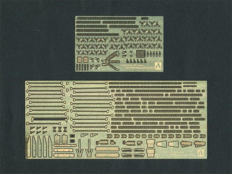 Aoshima 01031 U.S. Aircraft Carrier WASP Photo Etched Parts Set 1/700 – imagen 2