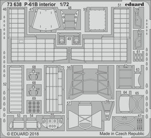 Intérieur du P-61B Eduard 73638, échelle 1/72, Hobby Boss  – image 2