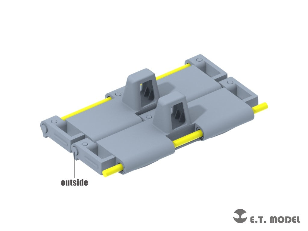 E.T. Model P35-095 WWII U.S.ARMY M4 Sherman T66 Workable Track For ASUKA/DRAGON/TAMIYA/TASCA Kit 1/35 – immagine 2