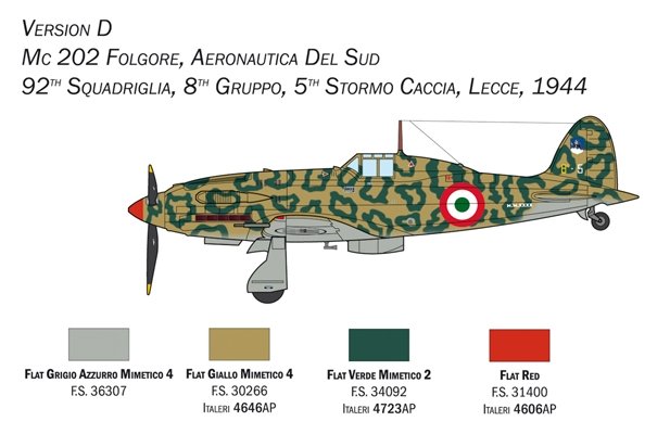 Italeri 1439 MC.202 Folgore 1/72 – zdjęcie 7
