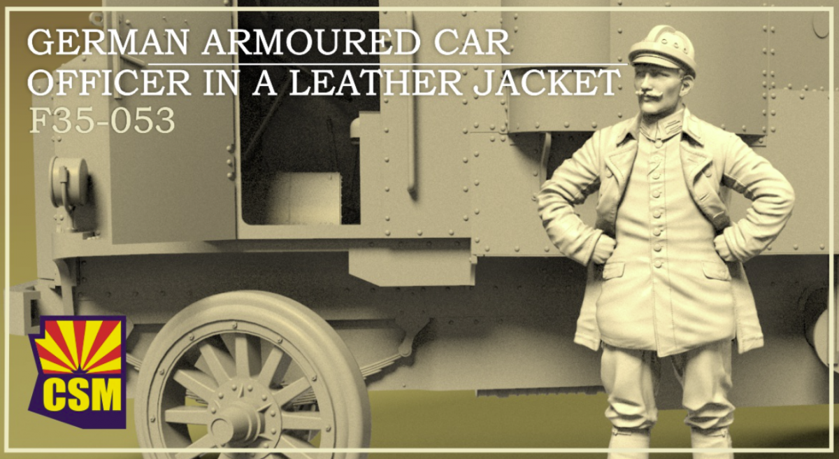 Copper State Models F35-053 German Armored Car Officer in a Leather Jacket 1/35