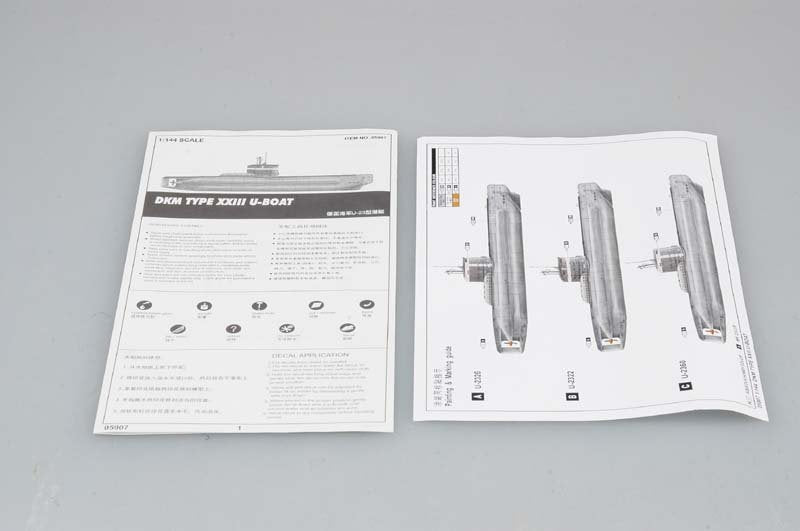Trumpeter 05907 German Type XXIII U-Boat Project type 1/144 – zdjęcie 4