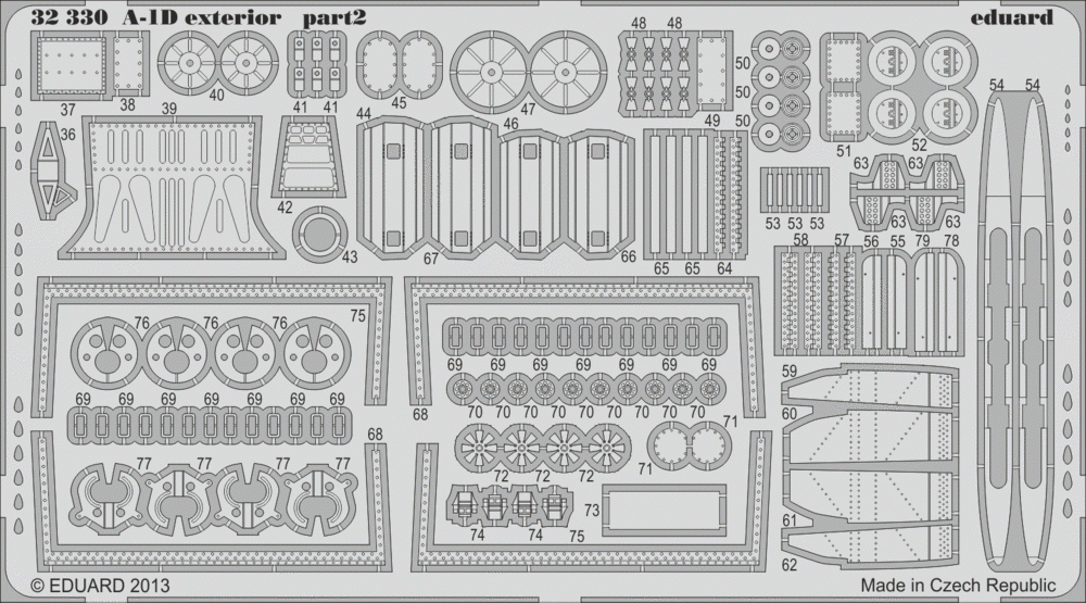 Eduard 32330 A-1D exterior 1/32 Trumpeter – imagen 2