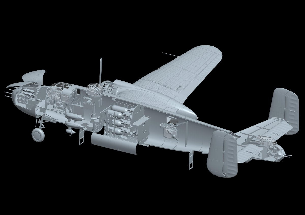 HK Models 01E036 B-25J Mitchell Strafing Babes 1/32 – immagine 4