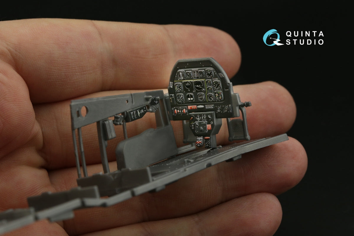 Quinta Studio QDS-32145 P-51D Mustang 3D-Printed &amp;amp; coloured Interior on decal paper (Zoukei-Mura SWS) (Small version) 1/32 – imagen 3