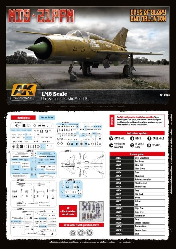 AK Interactive AK148003 MiG-21PFM Days of Glory and Oblivion 1/48 – imagen 2