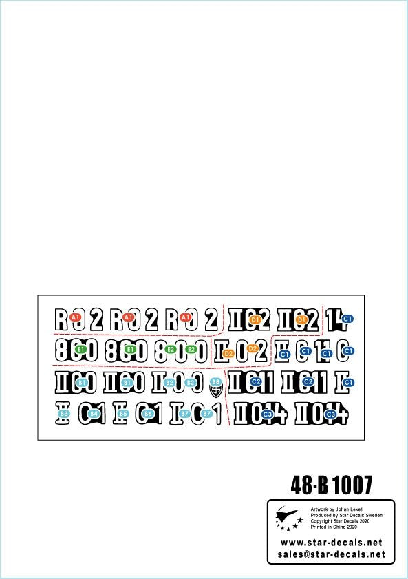 Star Decals 48-B1007 Wiking #2. Panthers of SS-Panzer Reg. 5 Wiking 1/48 – immagine 2