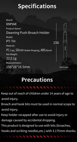 DSPIAE PT-TH Dawning Cutting Bits Holder / Uchwyt na końcówki do cięcia – imagen 5