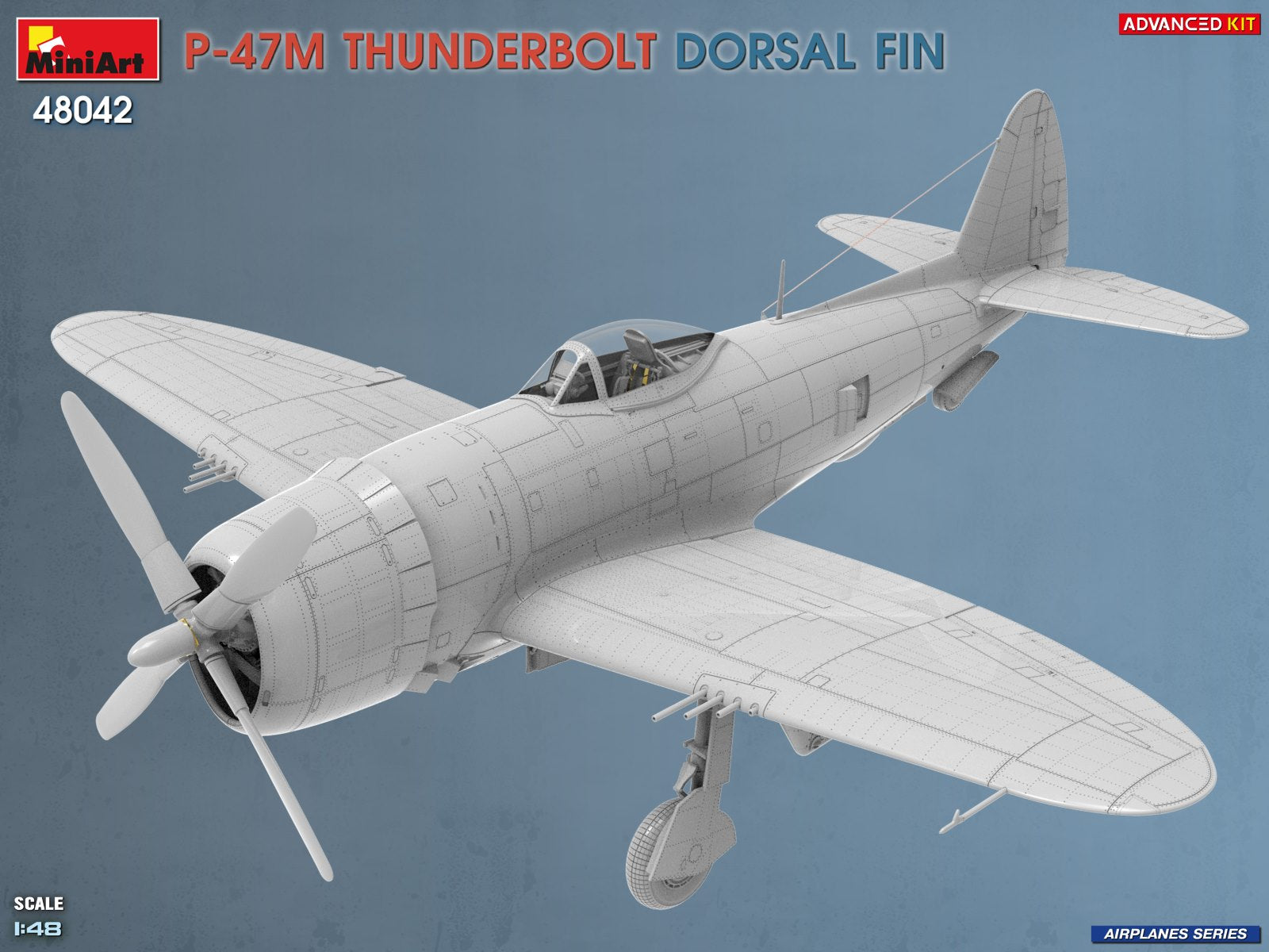 MiniArt 48042 P-47M Thunderbolt Dorsal Fin Advanced Kit 1/48 – Bild 2