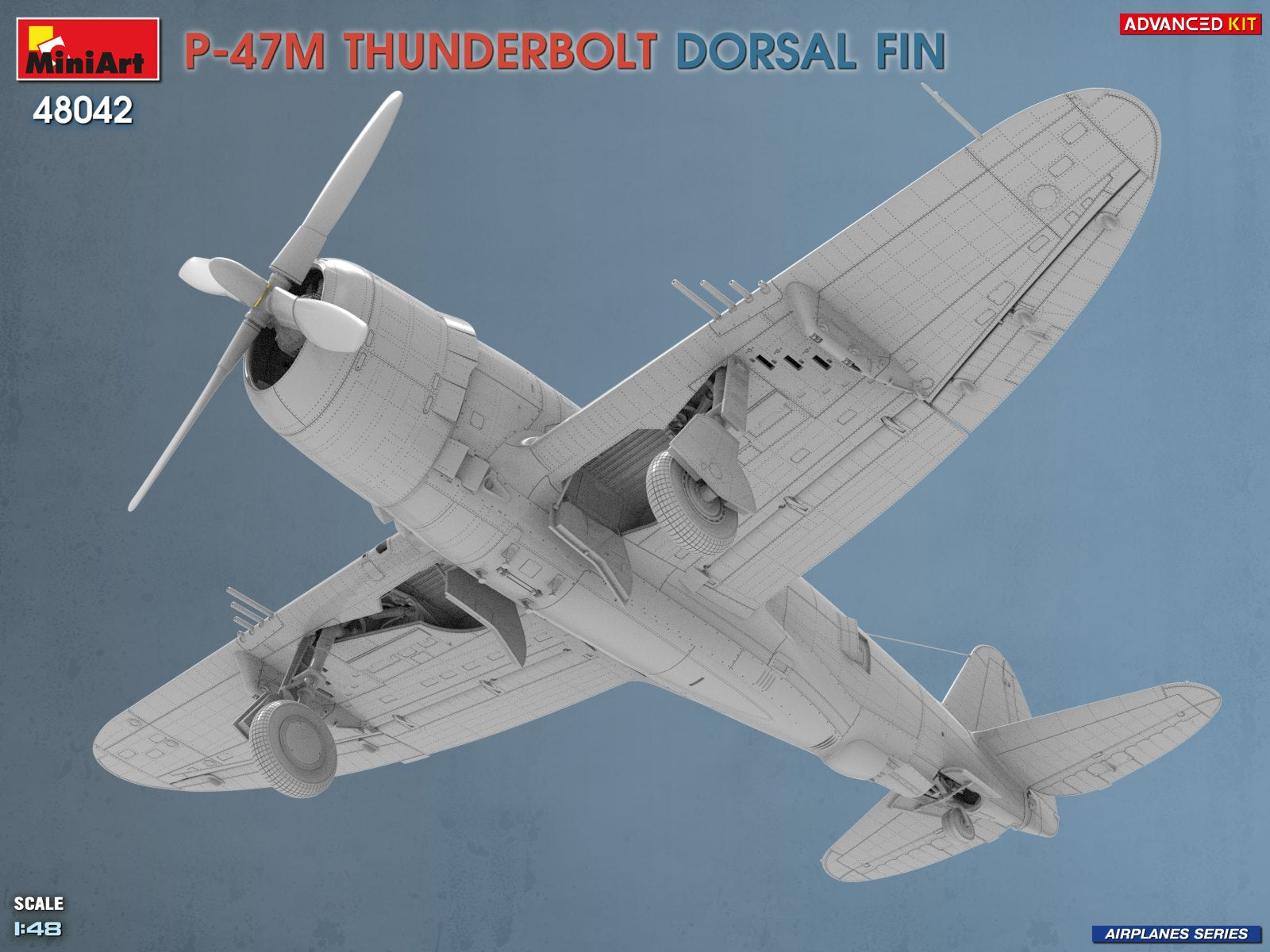 MiniArt 48042 P-47M Thunderbolt Dorsal Fin Advanced Kit 1/48 – Bild 3