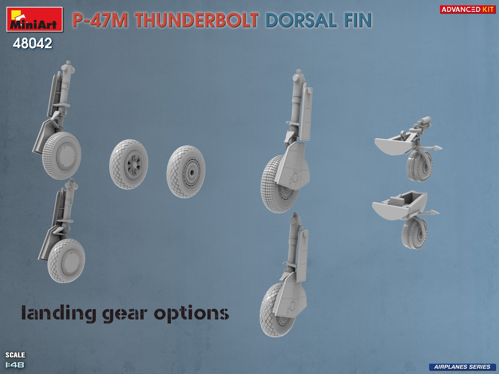 MiniArt 48042 P-47M Thunderbolt Dorsal Fin Advanced Kit 1/48 – Bild 8