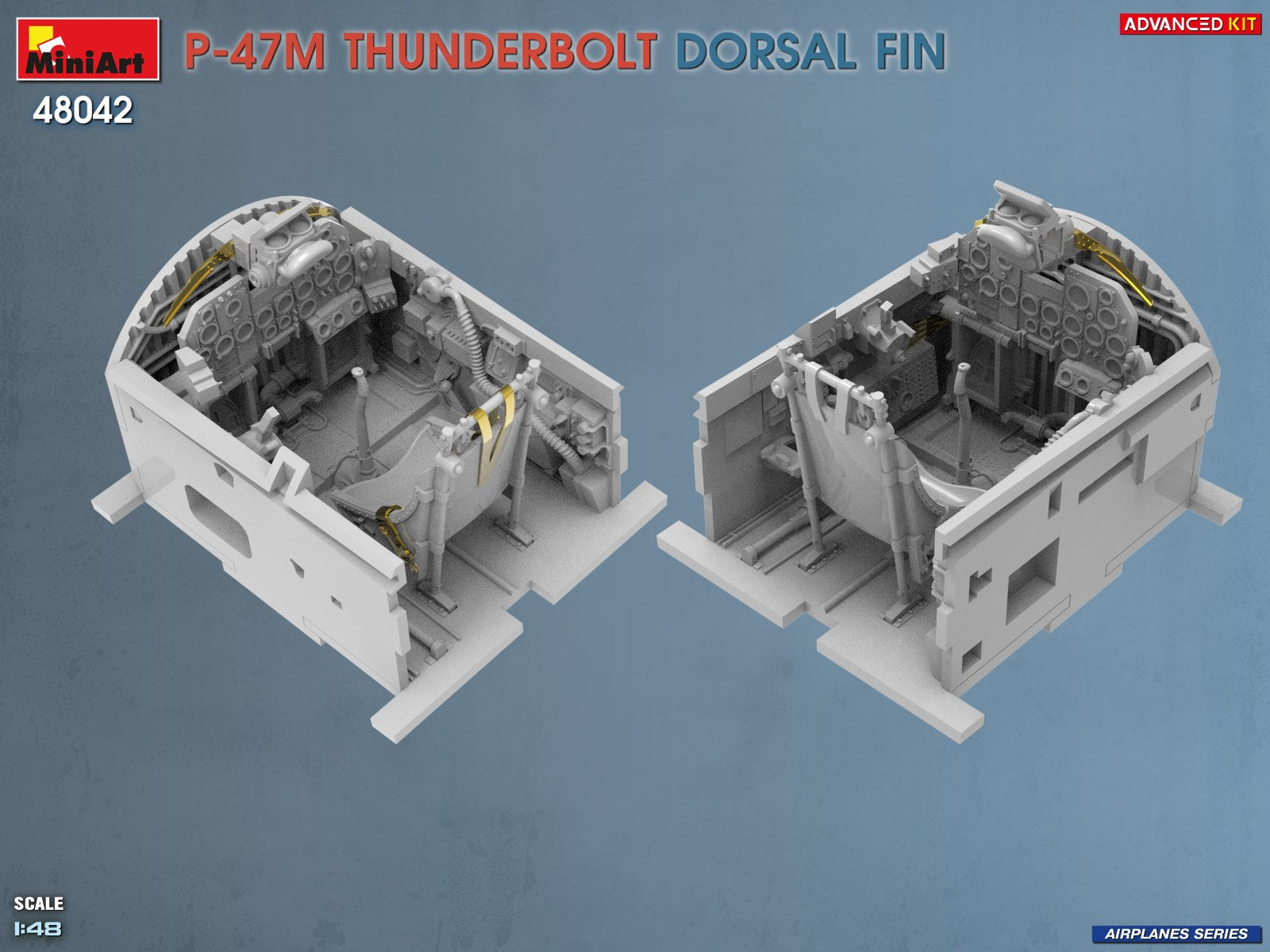 MiniArt 48042 P-47M Thunderbolt Dorsal Fin Advanced Kit 1/48 – Bild 10