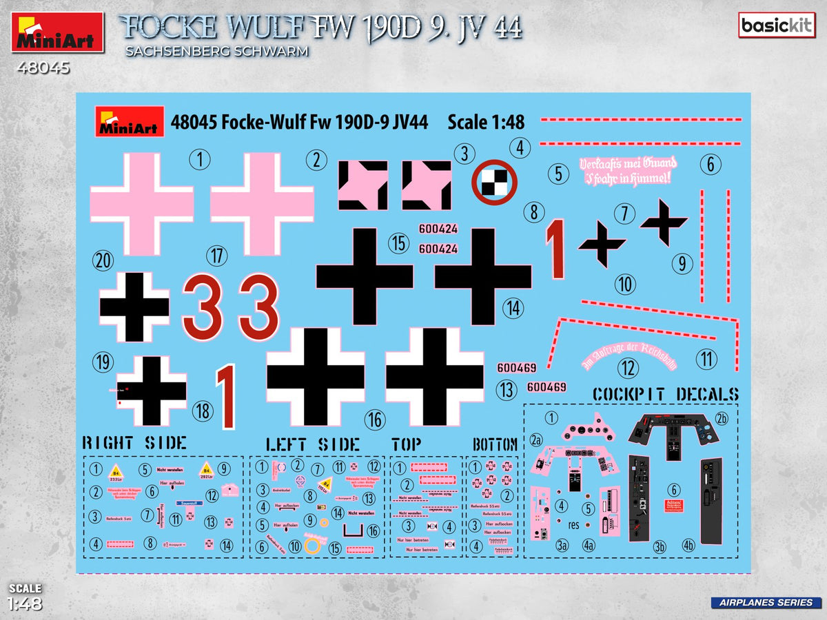 MiniArt 48045 Focke-Wulf Fw 190D-9. JV 44 “Sachsenberg Schwarm”. BASIC KIT 1/48 – image 2