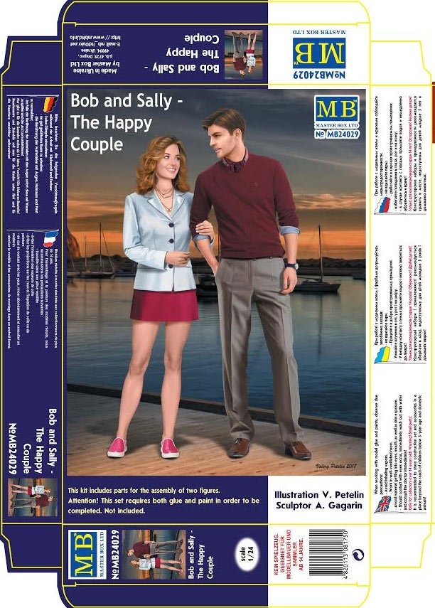 Master Box 24029 Dangerous Curves Series. Bob and Sally - The Happy Couple 1/24 – imagen 4