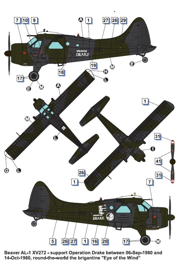 Dora Wings 48062 Beaver AL.1 (DHC-2) Army Liaison Aircraft 1/48 – Bild 4