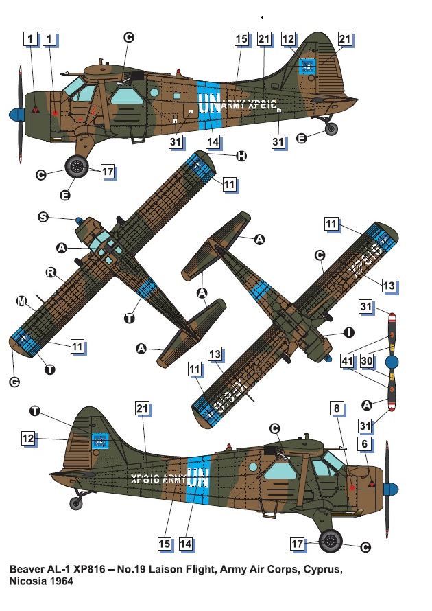 Dora Wings 48062 Beaver AL.1 (DHC-2) Army Liaison Aircraft 1/48 – Bild 5