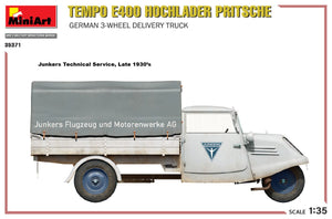 MiniArt 35371 Tempo E400 Hochlader Pritsche German 3-wheel delivery truck 1/35 – imagen 11