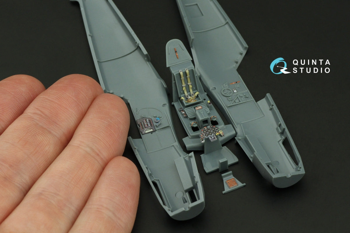 Quinta Studio QD72169 Bf 109G 3D-Printed coloured Interior on decal paper (Eduard) 1/72 – immagine 6