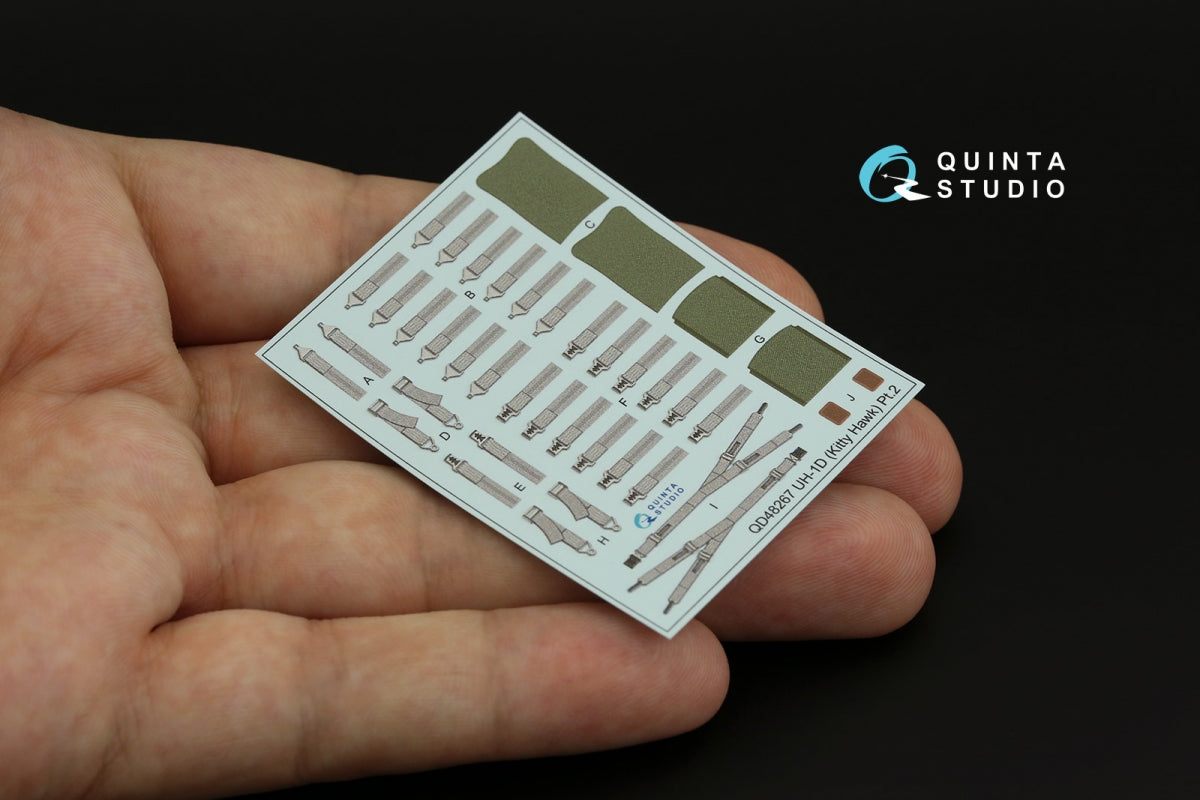 Quinta Studio QD48267 UH-1D 3D-Printed coloured Interior on decal paper (KittyHawk) 1/48 – zdjęcie 4