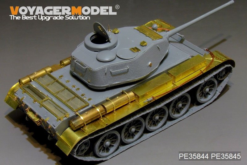 Maquette Voyager PE35844 Char moyen russe T-44 de la Seconde Guerre mondiale, version de base (pour MINIART 35193), échelle 1/35 – image 3