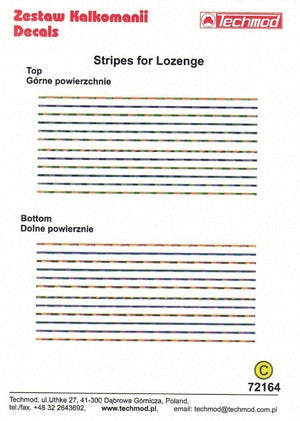 Techmod 72164 Stripes For Lozenge 1/72