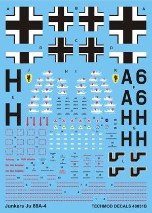 Techmod 48031 - Junkers Ju 88A-4 1/48
