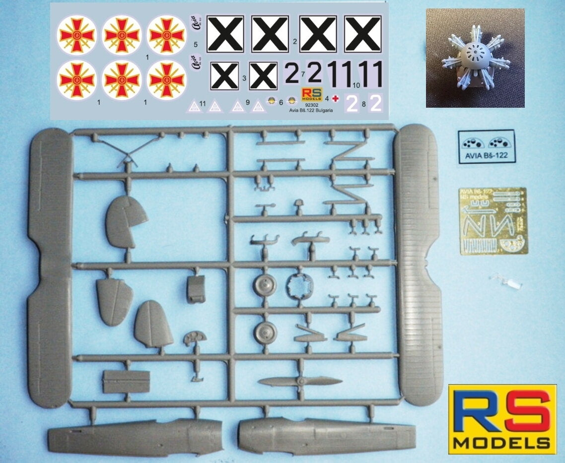 RS Models 92302 Avia Bs.122 Bulgarian Trainer from WWII 1/72 – Bild 4
