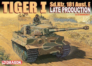 Dragon 7203 Sd.Kfz. 181 TIGER-I LATE PROD.w/ZIMMIRET 1/72