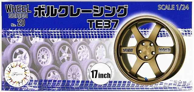 Fujimi 193632 Wheel Series No.20 Volk Racing TE37 17-inch 1/24