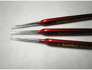 Ensemble de pinceaux Harder &amp;amp; Steenbeck 170002 333, taille 10/0. Ensemble de 3.