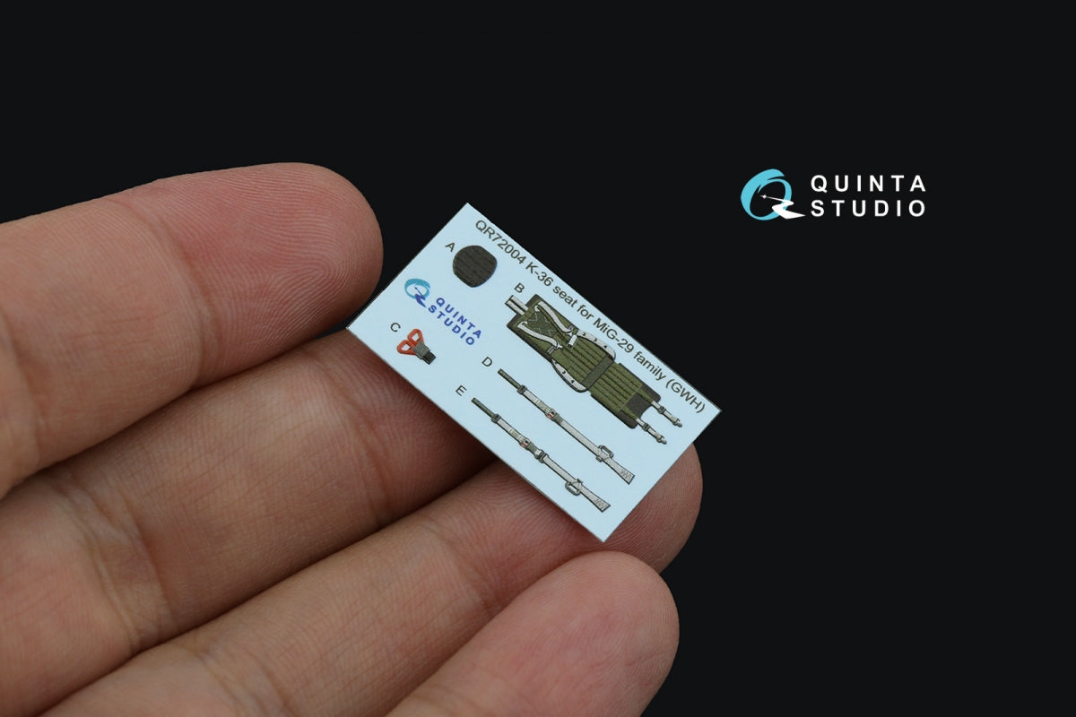 Quinta Studio QD72161 MiG-29SMT 3D-Printed &amp;amp; coloured Interior on decal paper (GWH) 1/72 – imagen 7